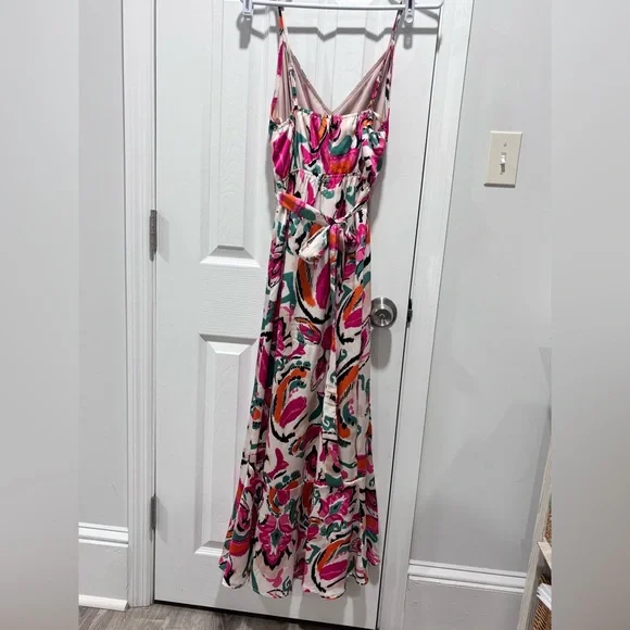 She + Sky Vibrant Multicolor Maxi Dress - Picture 5 of 11